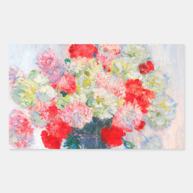 Monet Peonies Sticker (Front)