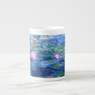 Monet Pink Water Lilies Bone China Mug