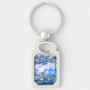 Monet Pink Water Lilies Keychain