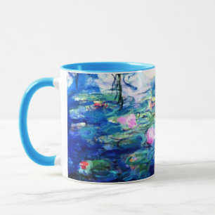 Monet Pink Water Lilies  Mug