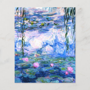Monet Pink Water Lilies Paper Sheet