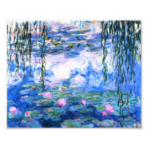 Monet Pink Water Lilies Photo Print
