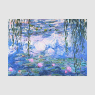 Monet Pink Water Lilies  Tissue Paper