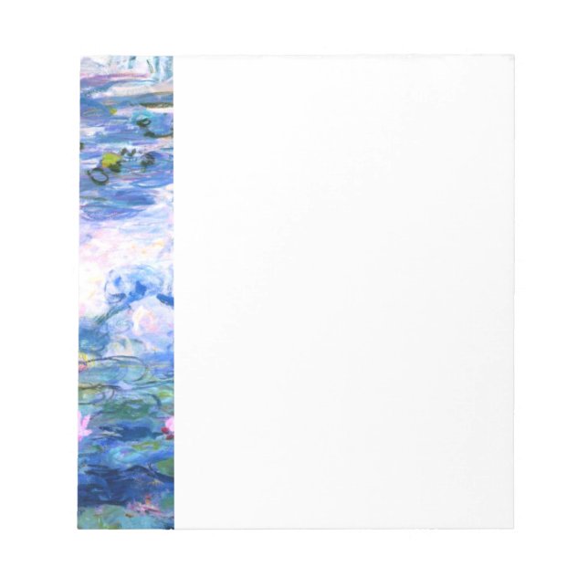 Monet Pink Water Lilies Updated Notepad (Front)