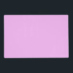 Monet, Pinkish-Purple Solid Colour Laminated Place Mat<br><div class="desc">Water Lilies,  1919 famous painting by Claude Monet,  with colour coordinated solid colours pinkish-purple and Monet blue,  ready to mix and match.</div>