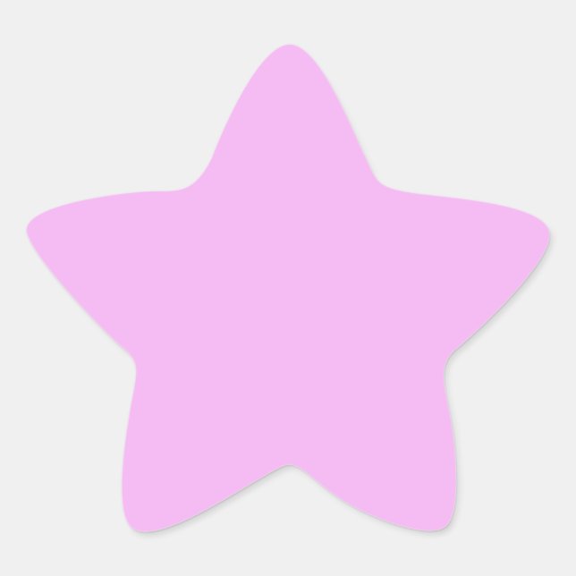 Monet Pinkish-Purple solid colour Star Sticker (Front)