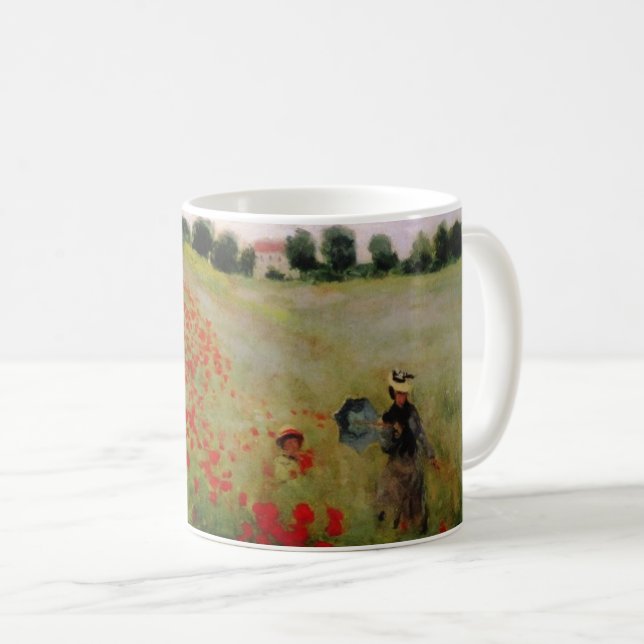 Monet Poppies Coffee Mug (Front Right)