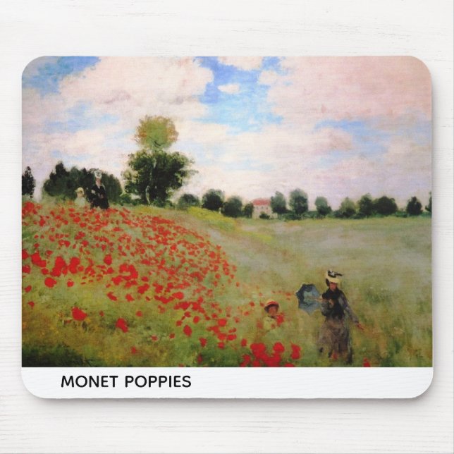 Monet Poppies Mouse Pad (Front)