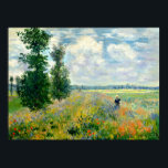 Monet - Poppy Field Argenteuil 1875 Poster<br><div class="desc">Poppy Field Argenteuil 1875 by Claude Monet. For more poster-ready images from Zedign Art Series Book 2 "Claude Monet - Paintings & Drawings  Vol 1",  visit https://books.zedign.com/zas/2.html</div>