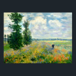Monet - Poppy Field Argenteuil 1875 Poster<br><div class="desc">Poppy Field Argenteuil 1875 by Claude Monet. For more poster-ready images from Zedign Art Series Book 2 "Claude Monet - Paintings & Drawings  Vol 1",  visit https://books.zedign.com/zas/2.html</div>