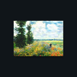 Monet - Poppy Field, Argenteuil Canvas Print<br><div class="desc">Claude Monet 1875 painting,  Poppy Field,  Argenteuil,  custom-designed canvas print.</div>