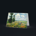 Monet - Poppy Field, Argenteuil, Impressionism art Card<br><div class="desc">Poppy Field, Argenteuil, fine art vintage painting by French artist Claude Monet</div>