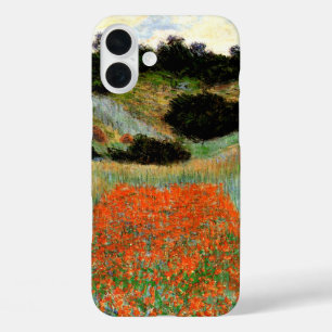 Monet - Poppy Fields in a Hollow near Giverny iPhone 16 Plus Case