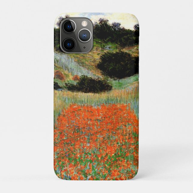 Monet - Poppy Fields in a Hollow near Giverny Case-Mate iPhone Case (Back)