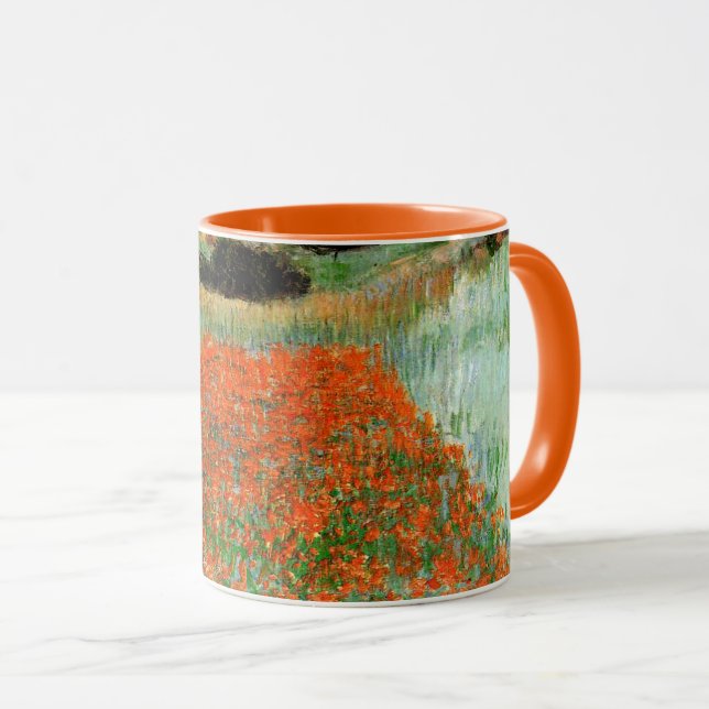 Monet - Poppy Fields in a Hollow near Giverny Mug (Front Right)