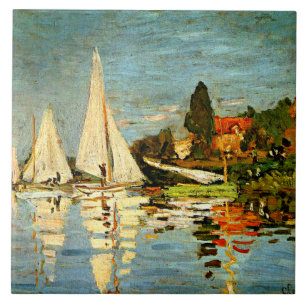 Monet - Regatta at Argenteuil, Tile