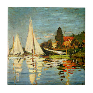 Monet, Regattas at Argenteuil Tile