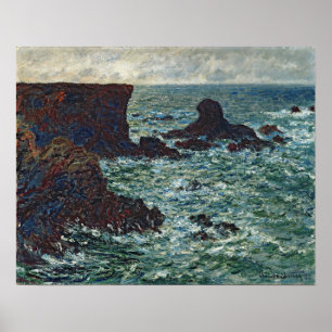 Monet - Rocks At Port Coton The Lion Rock 1886 Poster