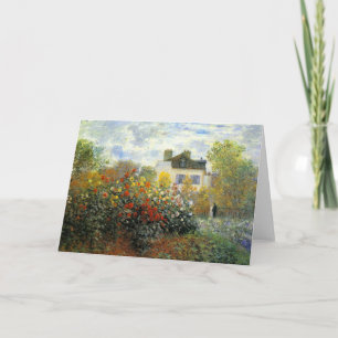 Monet Rose Garden Greeting Card