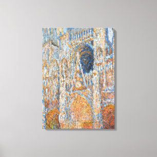 Monet - Rouen Cathedral, the Facade in Sunlight Canvas Print