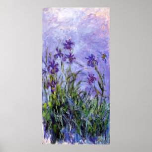 Monet’s Lilac Irises Poster