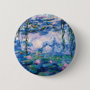 Monet’s Water Lilies 2 Inch Round Button