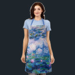 Monet’s Water Lilies Apron<br><div class="desc">Monet’s Water Lilies.
Please visit my store for more interesting design and more colour choice => zazzle.com/iwheels*</div>