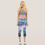 Monet’s Water Lilies Capri Leggings<br><div class="desc">Please visit my store for more interesting design and more colour choice. => zazzle.com/iwheels*</div>
