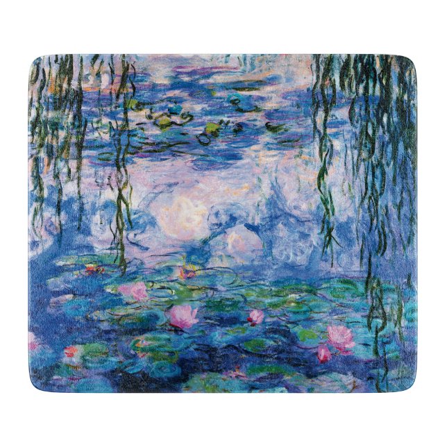 Monet’s Water Lilies Cutting Board (Front)