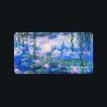 Monet’s Water Lilies Label<br><div class="desc">Monet’s Water Lilies. Please visit my store for more interesting design and more colour choice. =>     zazzle.com/iwheels*</div>