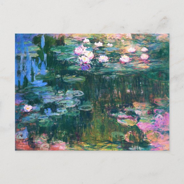 Monet’s Water Lilies Postcard (Front)