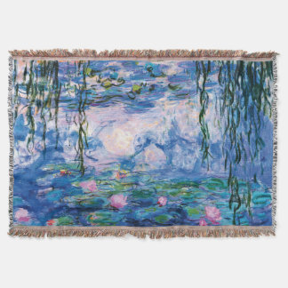 Monet’s Water Lilies Throw Blanket