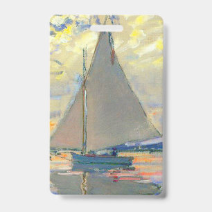 Monet Sailboat at Le Petit-Gennevilliers Badge