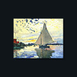 Monet - Sailboat at le Petit Gennevilliers Canvas Print<br><div class="desc">Claude Monet painting,  Sailboat at le Petit Gennevilliers</div>