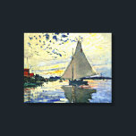 Monet - Sailboat at le Petit Gennevilliers Canvas Print<br><div class="desc">Claude Monet painting,  Sailboat at le Petit Gennevilliers</div>