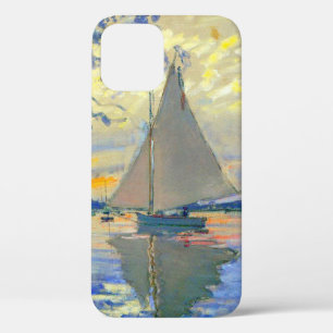 Monet Sailboat at Le Petit-Gennevilliers iPhone 12 Case