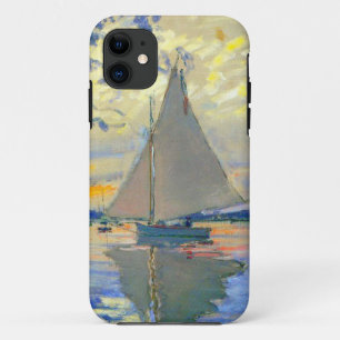 Monet Sailboat at Le Petit-Gennevilliers iPhone 11 Case