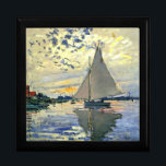 Monet - Sailboat at Le Petit-Gennevilliers Gift Box<br><div class="desc">Claude Monet painting,  Sailboat at Le Petit-Gennevilliers,  gift box.  VIRGINIA5050,  custom-designed products and gifts at www.zazzle.com/virginia5050*,  PaulKleeGiftShop,  InternationalGifts,  RetirementGiftStore,  BirthdayGiftStore,  ILoveGiftStore,  and FloridaGiftStore.zazzle.com/FloridaGiftStore.</div>