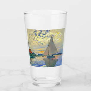 Monet Sailboat at Le Petit-Gennevilliers Glass