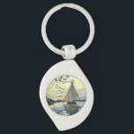 Monet - Sailboat at le Petit GENNEVILLIERS Keychain<br><div class="desc">Claude Monet painting,  Sailboat at le Petit Gennevilliers.</div>