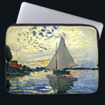 Monet - Sailboat at le Petit Gennevilliers Laptop Sleeve<br><div class="desc">Claude Monet painting,  Sailboat at le Petit Gennevilliers</div>