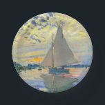 Monet Sailboat at Le Petit-Gennevilliers Paper Plate<br><div class="desc">Paper Plates featuring Claude Monet’s oil painting Sailboat at Le Petit-Gennevilliers (1874). A serene sailboat sails the waters in Paris,  France. Perfect for lovers of Impressionism and French art collectors!</div>