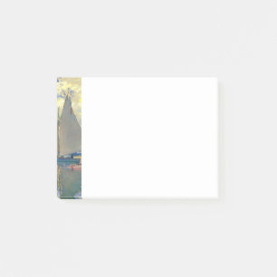 Monet Sailboat at Le Petit-Gennevilliers Post-it Notes