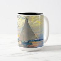 Monet Sailboat at Le Petit-Gennevilliers