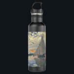 Monet Sailboat French Impressionism Classic Art 710 Ml Water Bottle<br><div class="desc">Monet Sailboat - This beautiful French sailboat is by French impressionist Claude Monet, painted in 1874. Monet was one of the most important French impressionist artists that ever lived. The exact title of the painting is "Sailboat at Petit-Gennevilliers, " an oil on canvas. The painting shows a single sailboat with...</div>