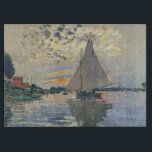 Monet Sailboat French Impressionism Classic Art Cutting Board<br><div class="desc">Monet Sailboat - This beautiful French sailboat is by French impressionist Claude Monet, painted in 1874. Monet was one of the most important French impressionist artists that ever lived. The exact title of the painting is "Sailboat at Petit-Gennevilliers, " an oil on canvas. The painting shows a single sailboat with...</div>