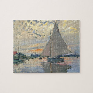 Monet Sailboat French Impressionism Classic Art Jigsaw Puzzle