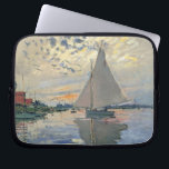 Monet Sailboat French Impressionism Classic Art Laptop Sleeve<br><div class="desc">Monet Sailboat - This beautiful French sailboat is by French impressionist Claude Monet, painted in 1874. Monet was one of the most important French impressionist artists that ever lived. The exact title of the painting is "Sailboat at Petit-Gennevilliers, " an oil on canvas. The painting shows a single sailboat with...</div>