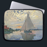 Monet Sailboat French Impressionism Classic Art Laptop Sleeve<br><div class="desc">Monet Sailboat - This beautiful French sailboat is by French impressionist Claude Monet, painted in 1874. Monet was one of the most important French impressionist artists that ever lived. The exact title of the painting is "Sailboat at Petit-Gennevilliers, " an oil on canvas. The painting shows a single sailboat with...</div>