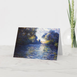 Monet Seine River Impressionism Art Card
